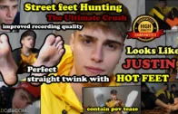 Str8crushfeet – Street feet hunting special : The cutest twink David