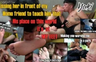 Str8crushfeet – Pack : Kissing her in the park with my homo friend at my feet Yaki plus David and Apolo
